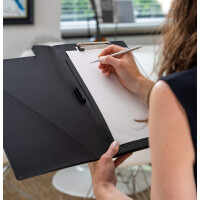 rillstab Klemmbrett-Mappe, DIN A4, Kunstleder, schwarz