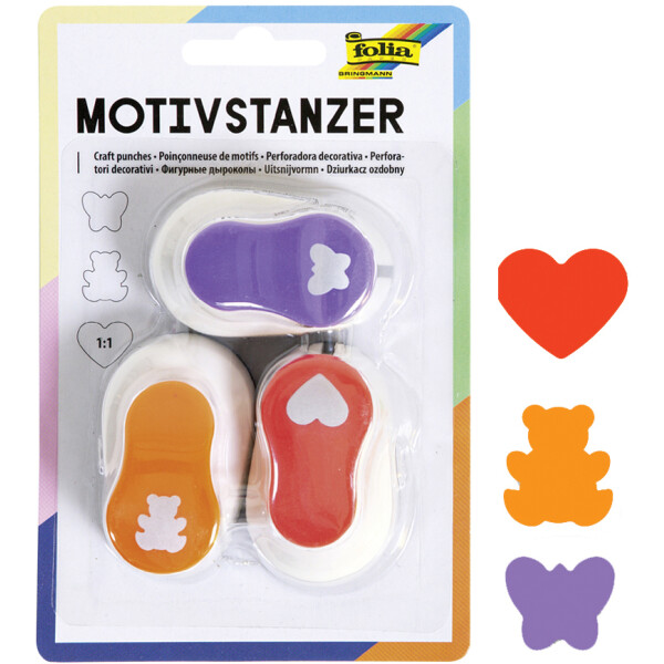 folia Motivstanzer "Ganzjahresmotive", klein, Set 7