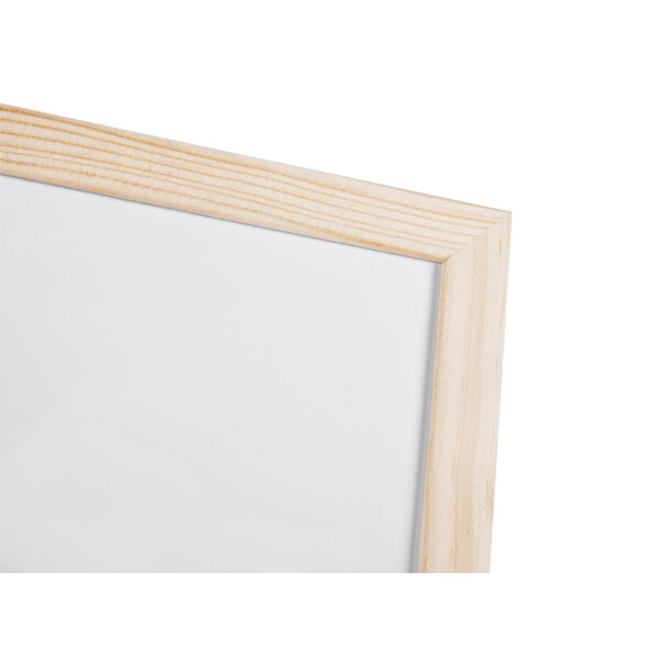 Bi-Office Weißwandtafel mit Holzrahmen, 600 x 400 mm