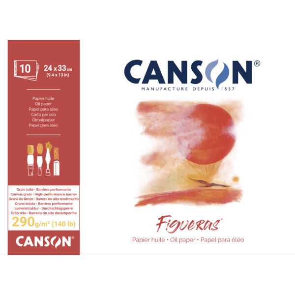 CANSON Zeichenpapierblock "Figueras", 330 x 240 mm, 290 g qm