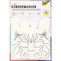 folia Kindermasken "Tiere", aus Pappe, 6 Motive sortiert