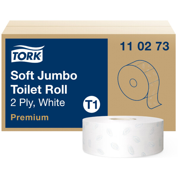 TORK Großrollen-Toilettenpapier Jumbo, 2-lagig, weiß, 360 m