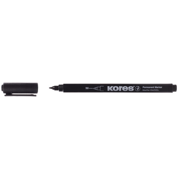 Kores Permanent-Marker "K MARKER FINE", M, schwarz