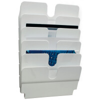 DURABLE Wand-Prospekthalter-Set "FLEXIPLUS 6", A4, 6 Fächer