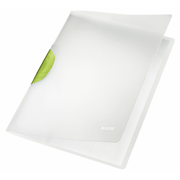 LEITZ Klemmhefter ColorClip Magic, DIN A4, PP, dunkelgr&uuml;n-