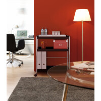 PAPERFLOW Multifunktionswagen XL, 3 Böden, schwarz...