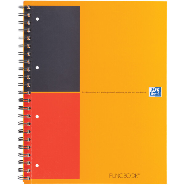 Oxford International Collegeblock "FILINGBOOK", kariert, A4