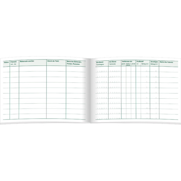 RNK Verlag Fahrtenbuch PKW, DIN A6 quer, 32 Blatt