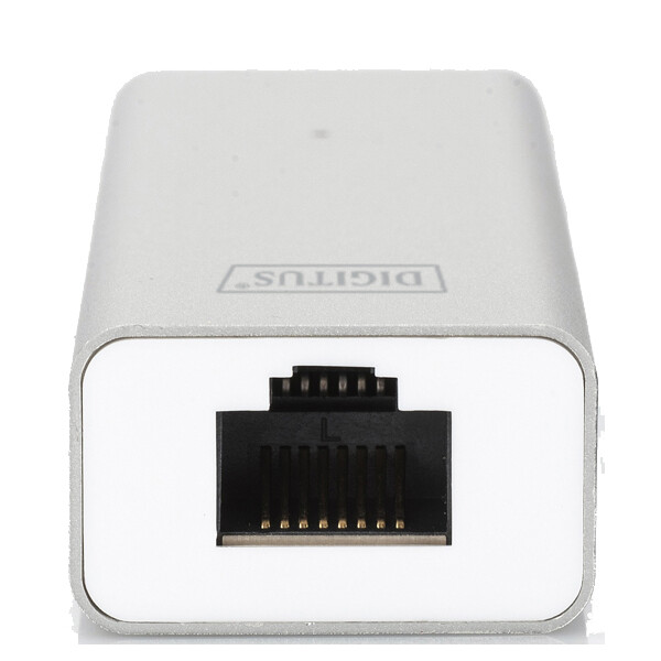 DIGITUS USB 3.0 Hub & Gigabit LAN Adapter, 3-Port