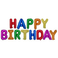 PAPSTAR Folienballon-Set "Happy Birthday", gold