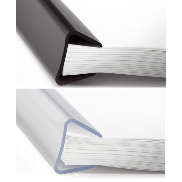 DURABLE Klemmschiene, DIN A4, Füllhöhe: 10-12mm, transparent