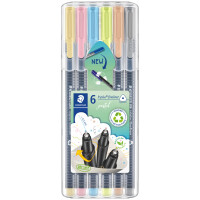 STAEDTLER Fineliner triplus pastel, 6er Etui