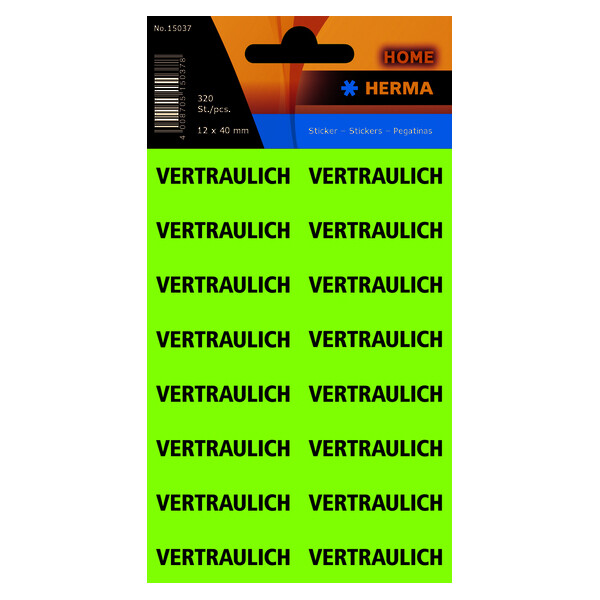 HERMA Textetiketten "VERTRAULICH", 12 x 40 mm, lila wei&szlig;