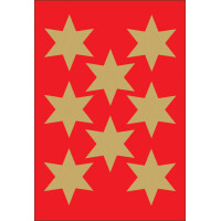 HERMA Weihnachts-Sticker DECOR "Sterne", 15 mm, gold