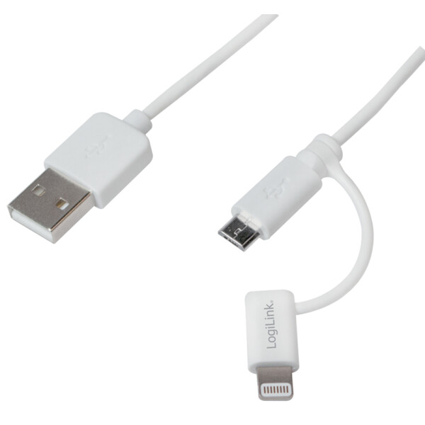 LogiLink Daten- & Ladekabel, USB - Micro USB Stecker, 1,0 m