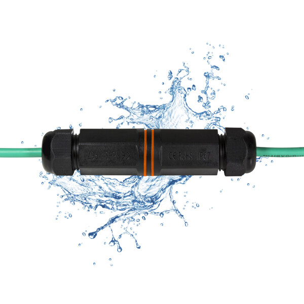 LogiLink Outdoor Patchkabel-Verbinder, Kat.6A, geschirmt
