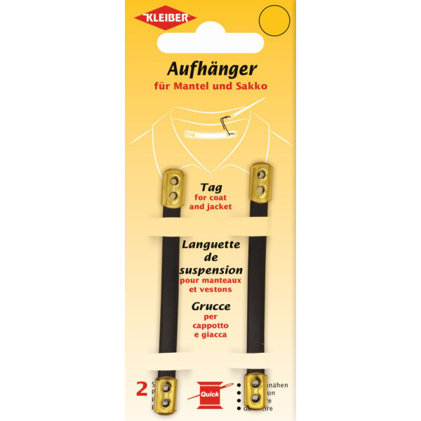 KLEIBER Mantel-Aufhänger, Kunstleder, braun beige