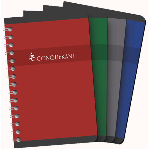 CONQUERANT SEPT Spiralbuch, 110 x 170 mm, kariert, 90 Blatt