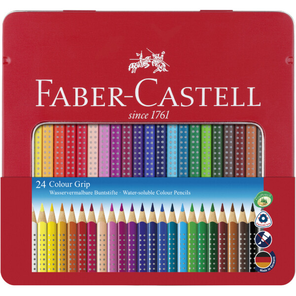 FABER-CASTELL Dreikant-Buntstifte Colour GRIP, 36er Etui