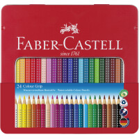 FABER-CASTELL Dreikant-Buntstifte Colour GRIP, 36er Etui