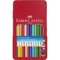 FABER-CASTELL Dreikant-Buntstifte Colour GRIP, 36er Etui