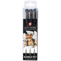 SAKURA Manga-Set PIGMA MICRON, 3er Etui