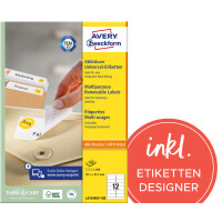 AVERY Zweckform Universal-Etiketten, 210 x 297 mm,...