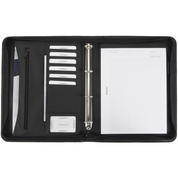 Alassio Ringbuchmappe "Office Set", schwarz, inkl. Büroset