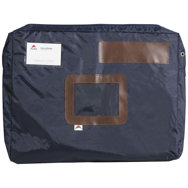 ALBA Banktasche "POCSOU B" mit Dehnfalte, Polyester, blau
