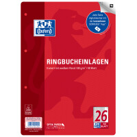 Oxford Ringbucheinlagen, DIN A4, liniert, 50 Blatt