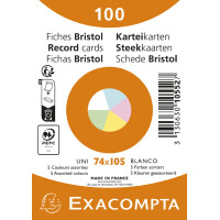 EXACOMPTA Karteikarten, DIN A7, liniert, rosa
