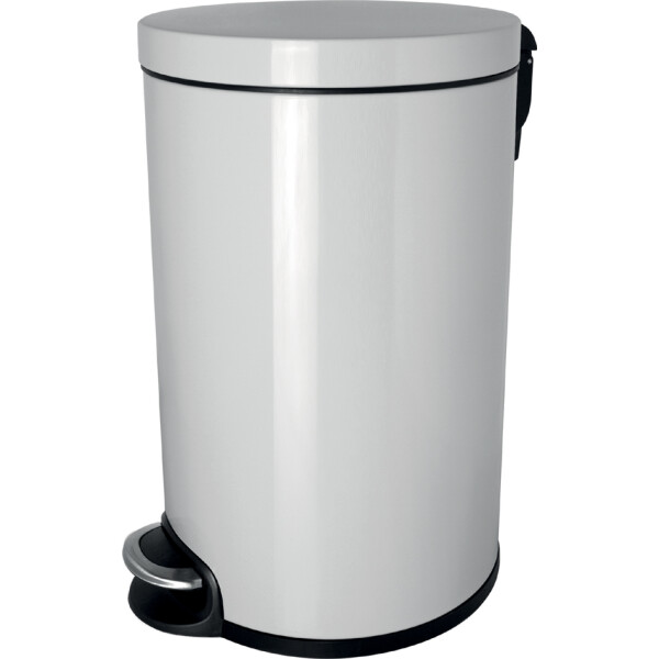 helit Tret-Abfalleimer "the silent", 12 Liter, silber