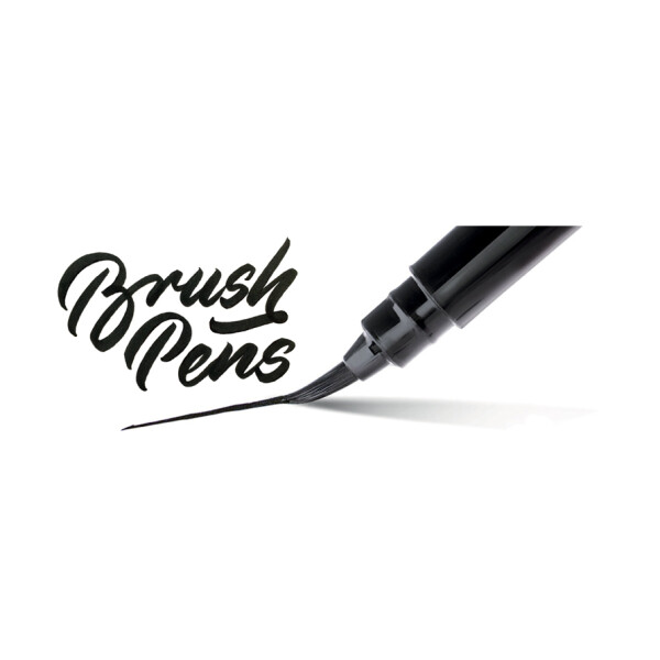 PentelArts Brush Pen Pinselstift, Gehäuse schwarz