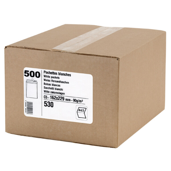 GPV Versandtaschen, C4, 229 x 324 mm, weiß, 90 g qm