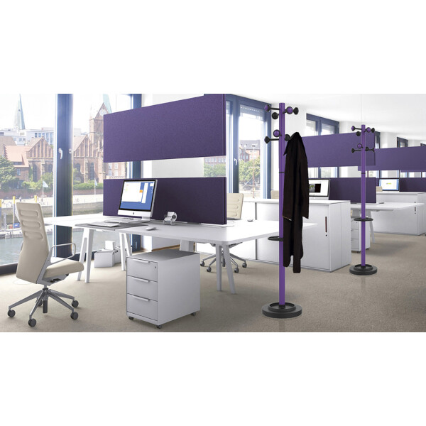 UNiLUX Garderobenständer "ACCUEIL", Höhe: 1.750 mm, weiß
