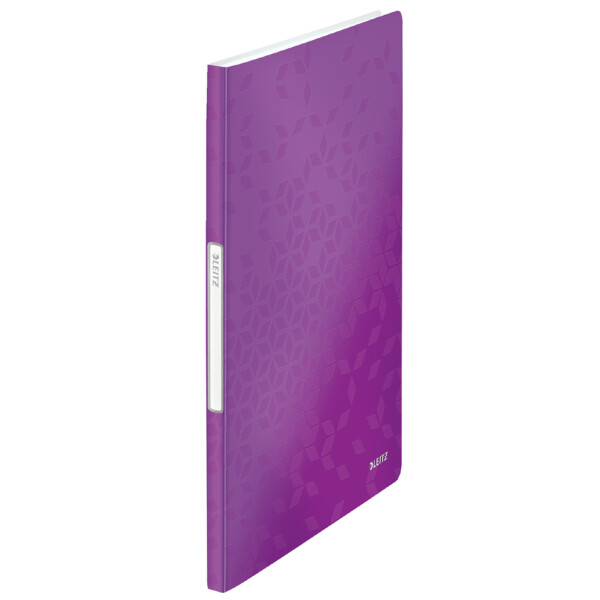 LEITZ Sichtbuch WOW, A4, PP, mit 20 Hüllen, schwarz-metallic