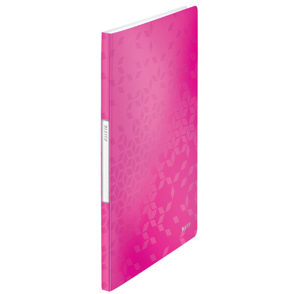 LEITZ Sichtbuch WOW, A4, PP, mit 20 Hüllen, schwarz-metallic