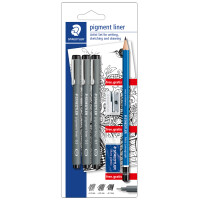 STAEDTLER Pigmentliner "Artist Set", schwarz,...