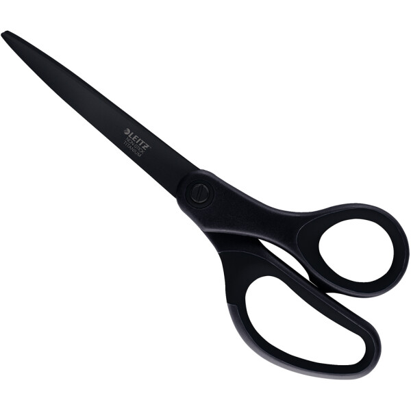 LEITZ Schere Titan Anti-Haft, spitz, Länge: 205 mm, schwarz