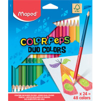 Maped Dreikant-Buntstift COLORPEPS DUO, 12er Kartonetui