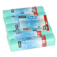 STARPAK Mülleimerbeutel HDPE, 60 Liter, weiß