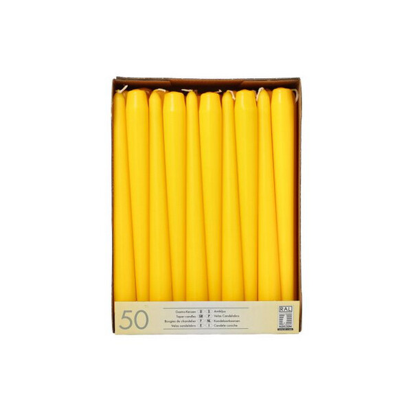 STARPAK Leuchterkerzen, 22 mm, creme, 50er Pack