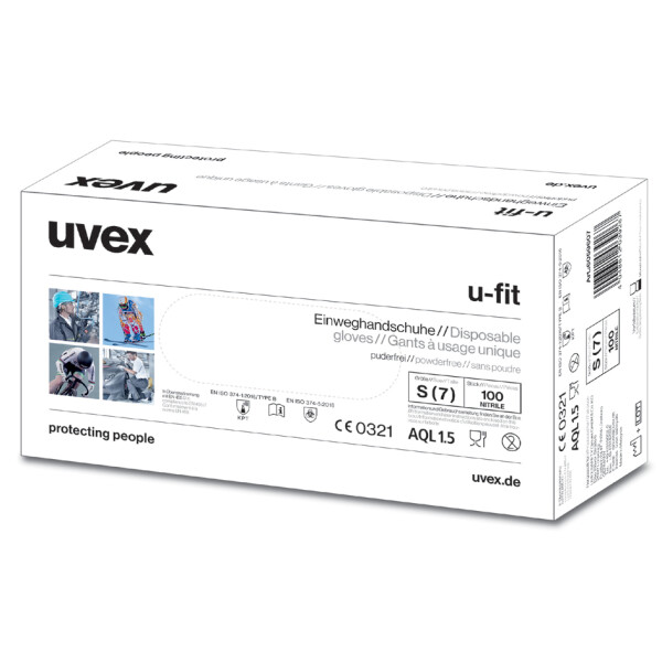 uvex Einweg-Handschuh u-fit, blau, Größe: XL