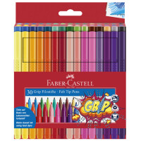 FABER-CASTELL Fasermaler GRIP, 10er Etui
