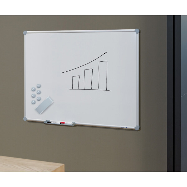 MAUL Weißwandtafel 2000 MAULpro, (B)1.500 x (H)1.000mm, grau
