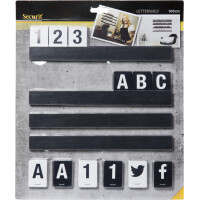 Securit Buchstabenleiste LETTER SHELF, teak