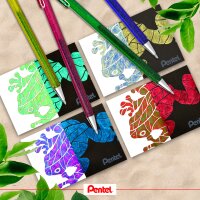 Pentel Hybrid Gel-Tintenroller "Dual Pen", gold