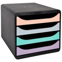 EXACOMPTA Schubladenbox BIG-BOX Aquarel, 4 Schübe,...