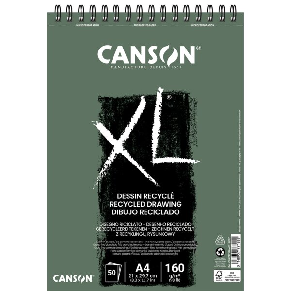 CANSON Skizzen- und Studienblock "XL RECYCLED", DIN A3