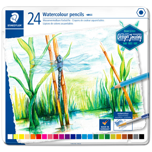 STAEDTLER Aquarellstift Design Journey, 12er Metalletui